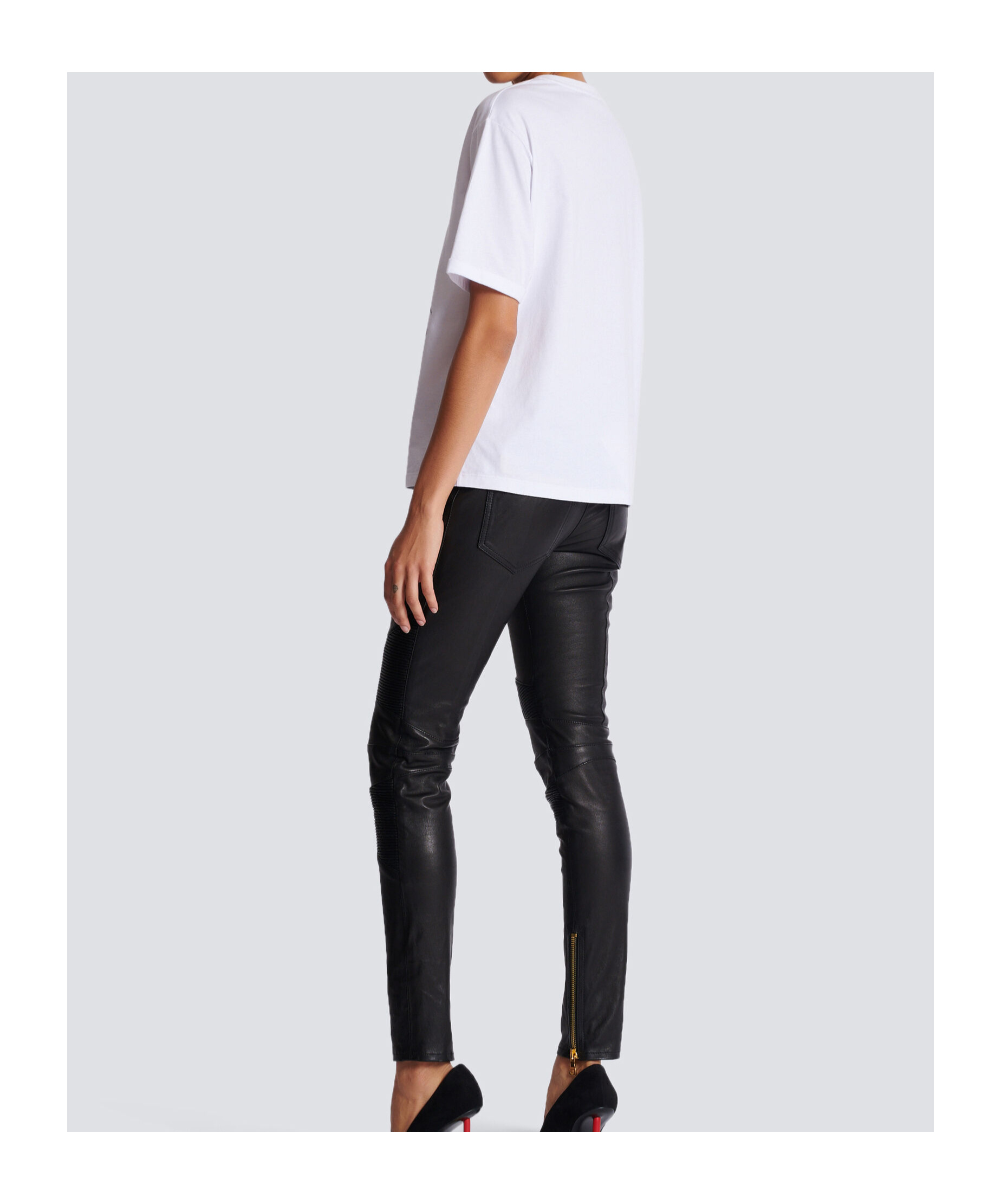 Shop Balmain Short-sleeved  Beauty T-shirt In White