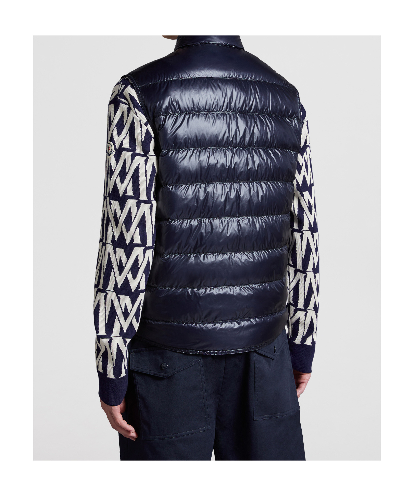 Moncler Doudoune Sans Manches Gui Repliable In Blue