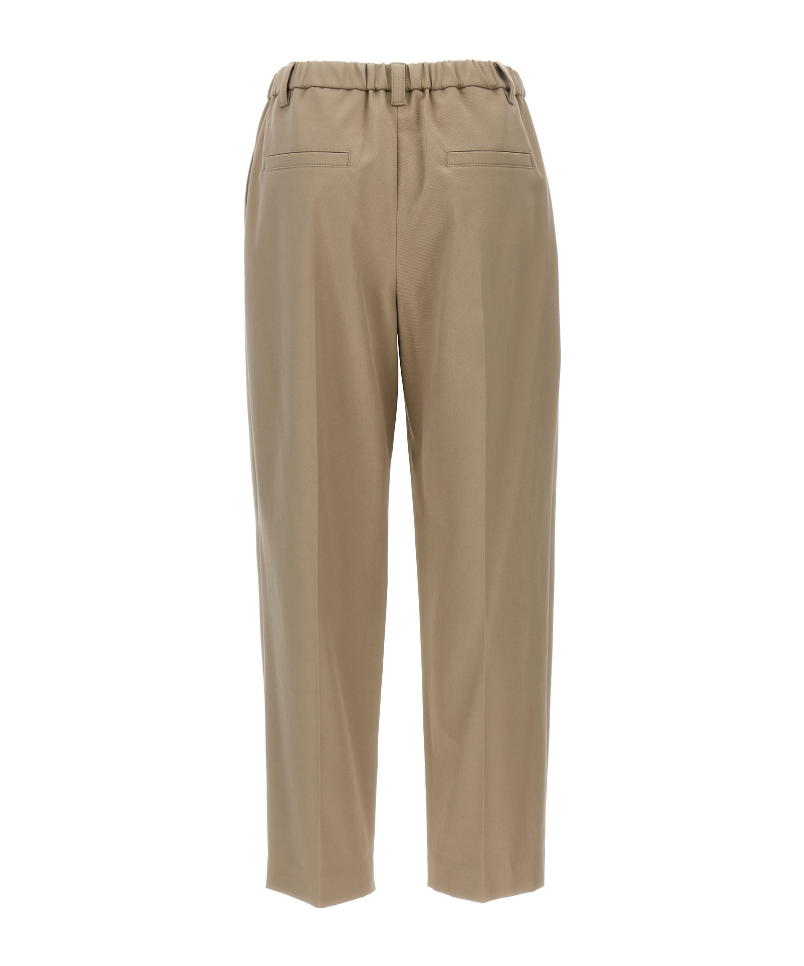 Brunello Cucinelli Single-pleat Straight-leg Trousers In Brown
