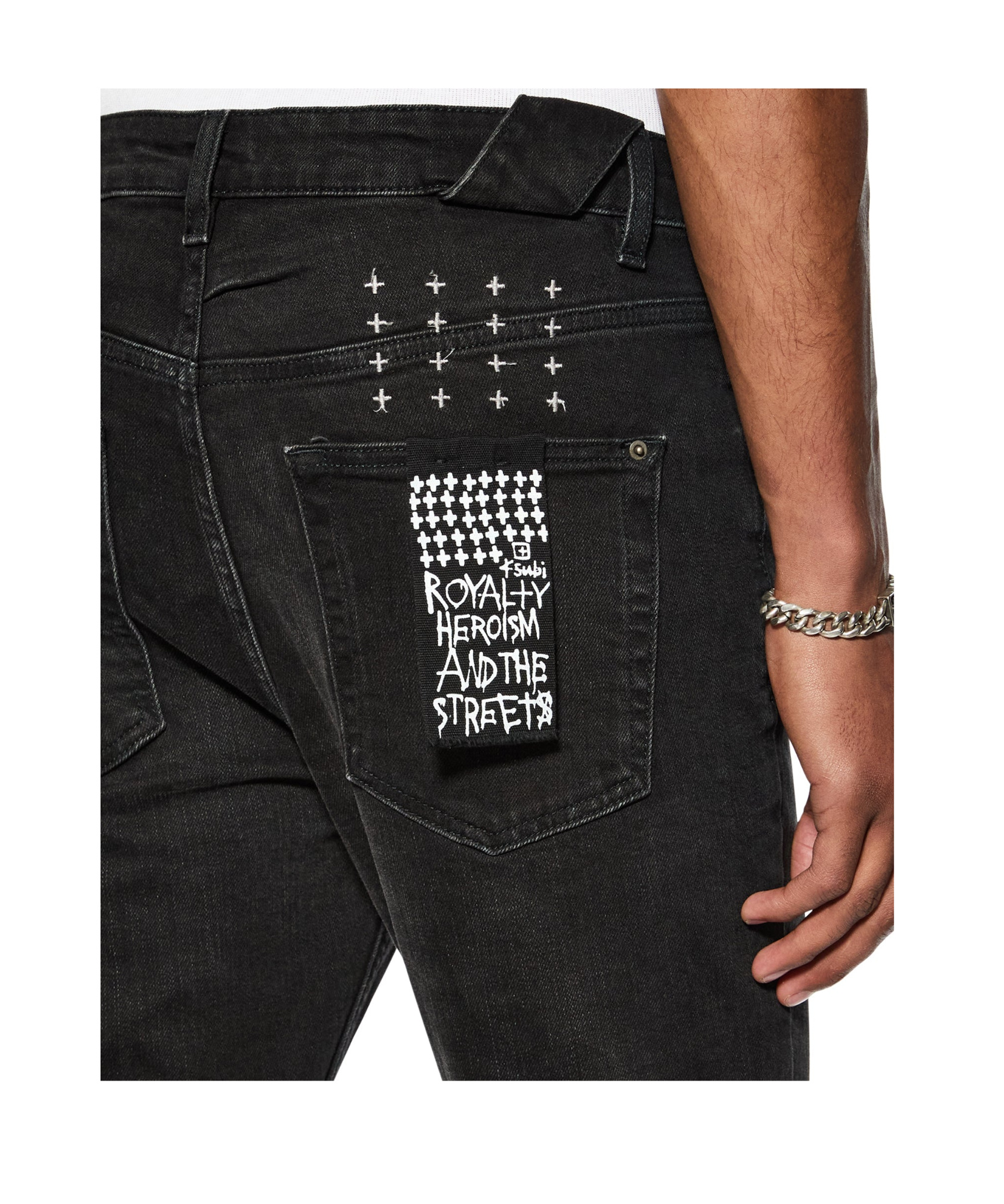 KSUBI MID-WAIST SLIM-FITTING JEANS 