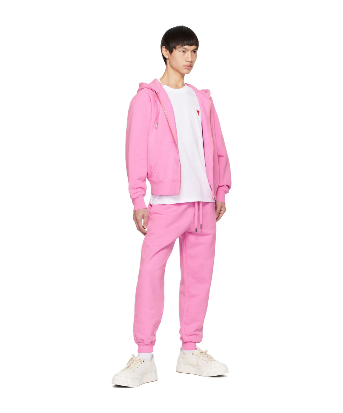 AMI ALEXANDRE MATTIUSSI AMI DE C UR PULL-ROPE SWEATPANTS 