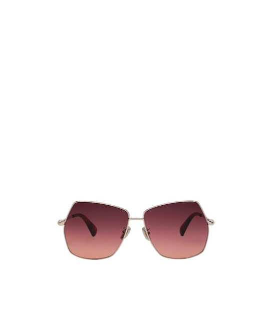 Max Mara Geometric-frame Design Sunglasses In Red