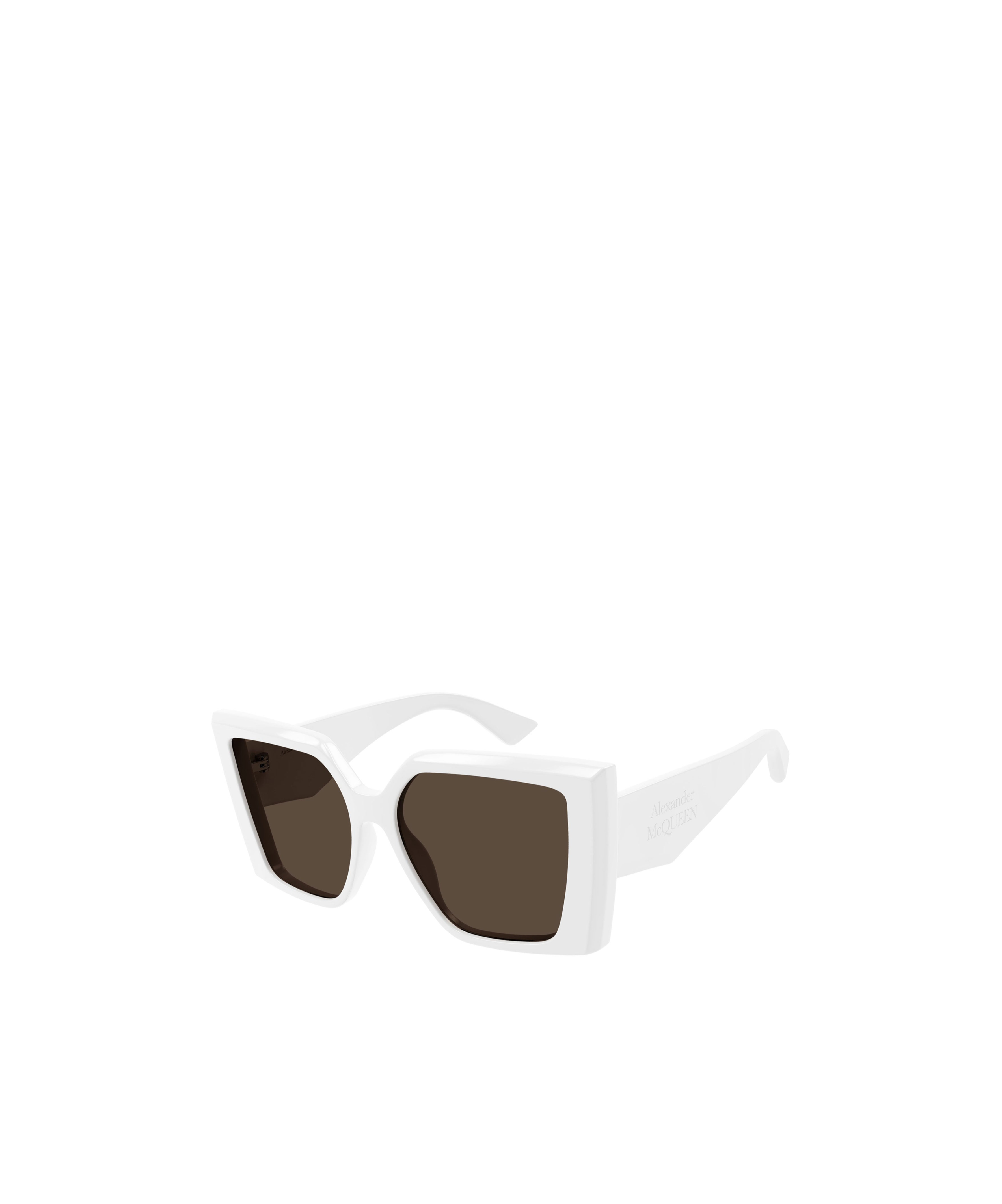 Alexander Mcqueen Eyewear Square Frame Sunglasses In White