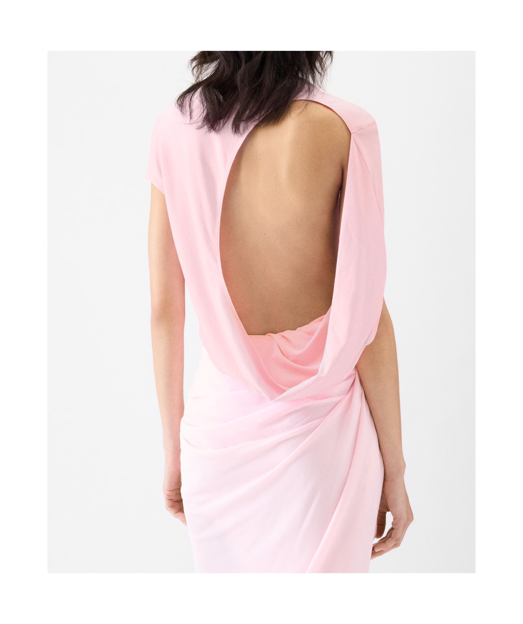 Jacquemus Open-back T-shirt In Pink