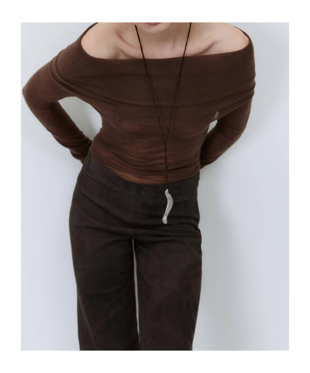 Alysi Cowl-neck Sweater In Brown