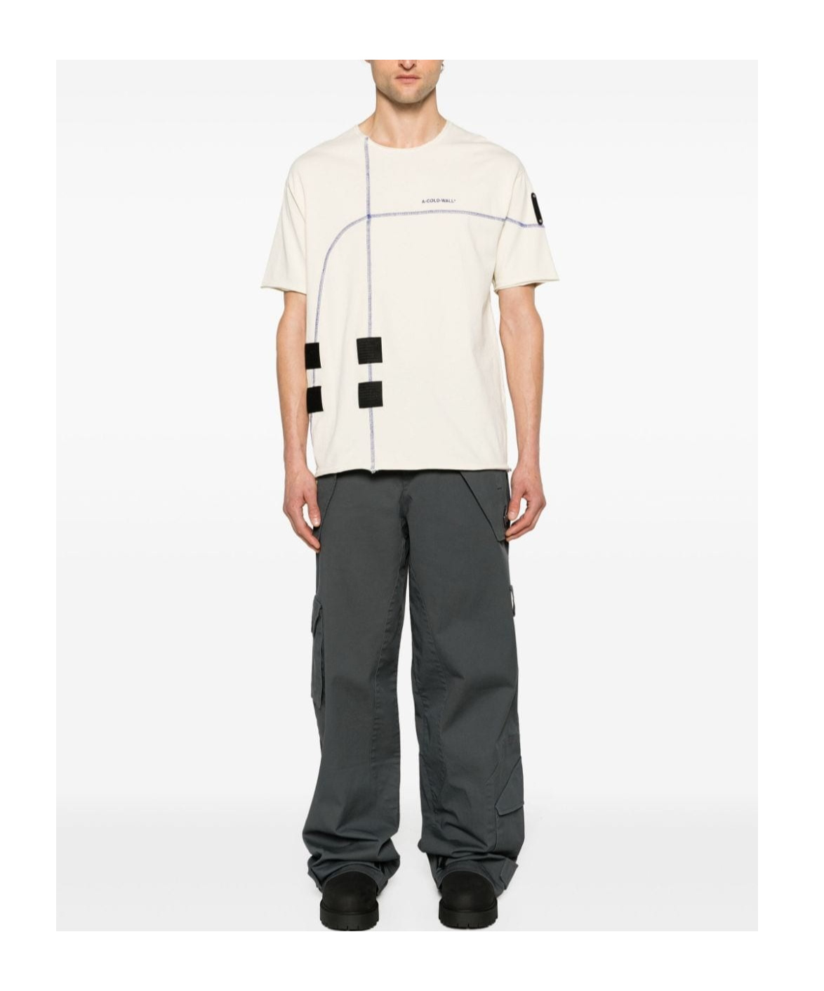 A-cold-wall* Intersect Cotton T-shirt In White