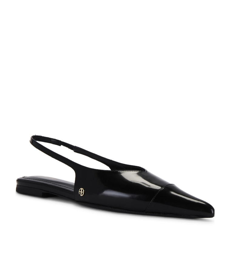 Anine Bing Women's Elena Slingback Flats In Black