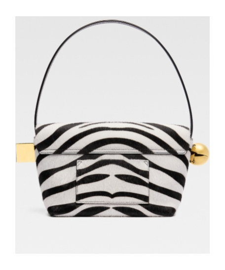 Jacquemus The Rond Carré Flap Shoulder Bag In White