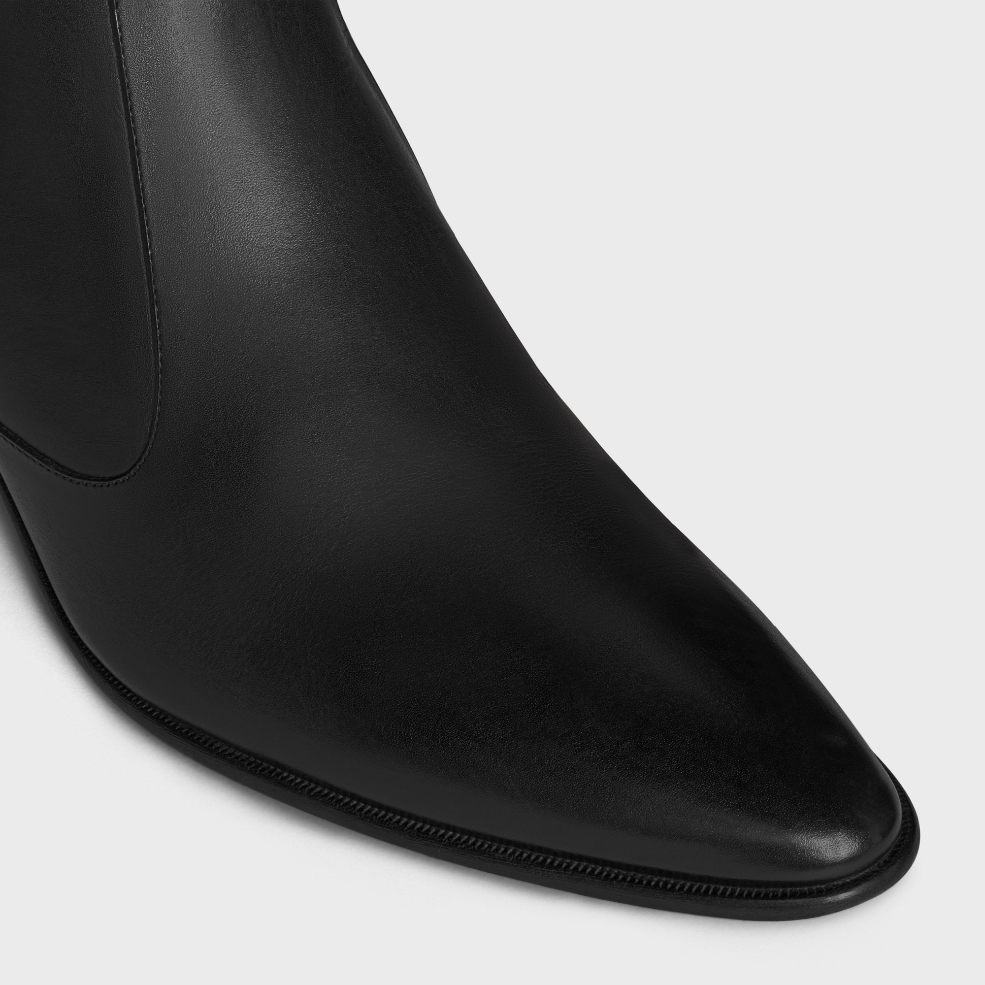 Celine Hector Pointed Chelsea Ankle Boots In Black
