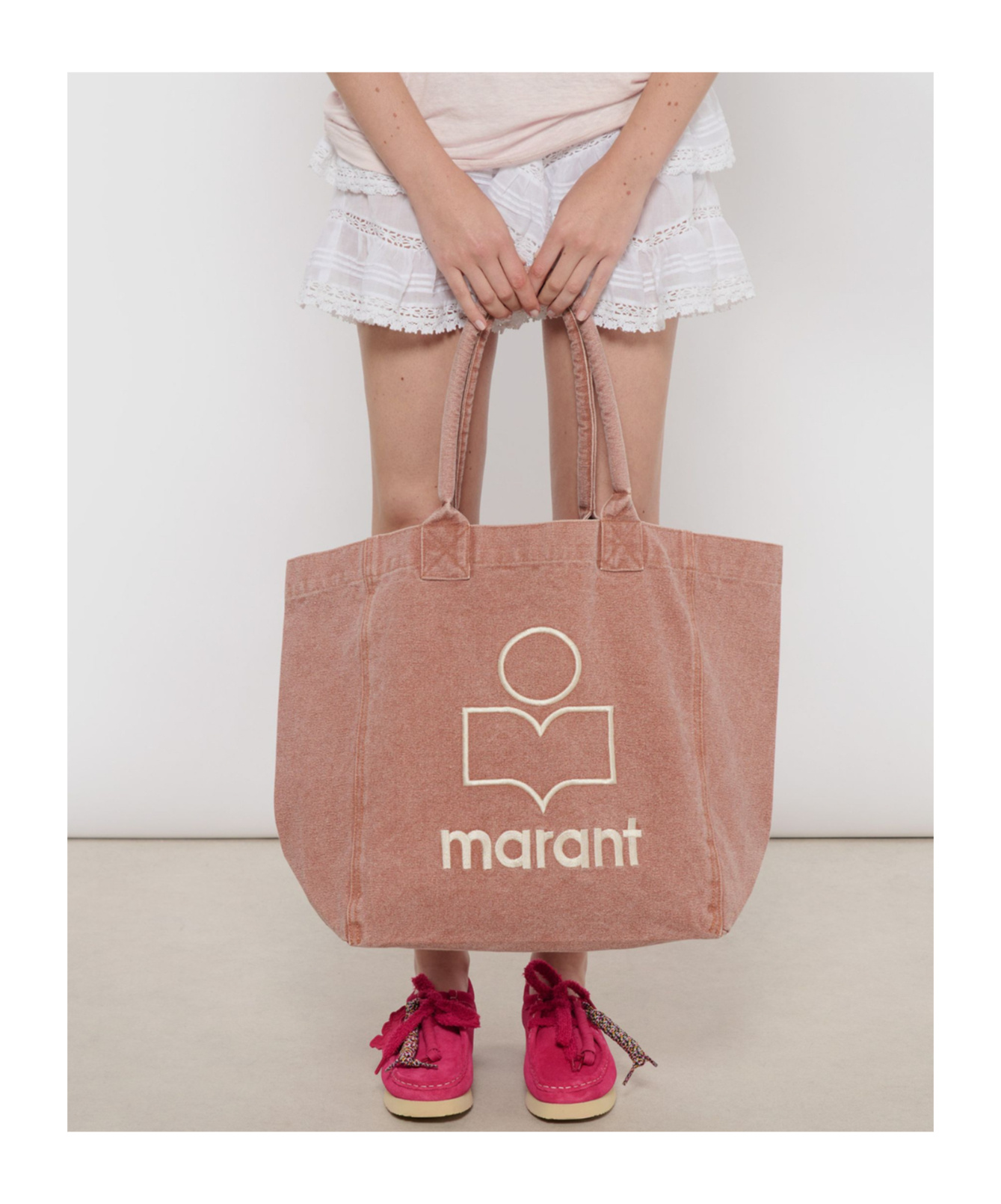 Isabel Marant Double Handle Tote Bag In Pink