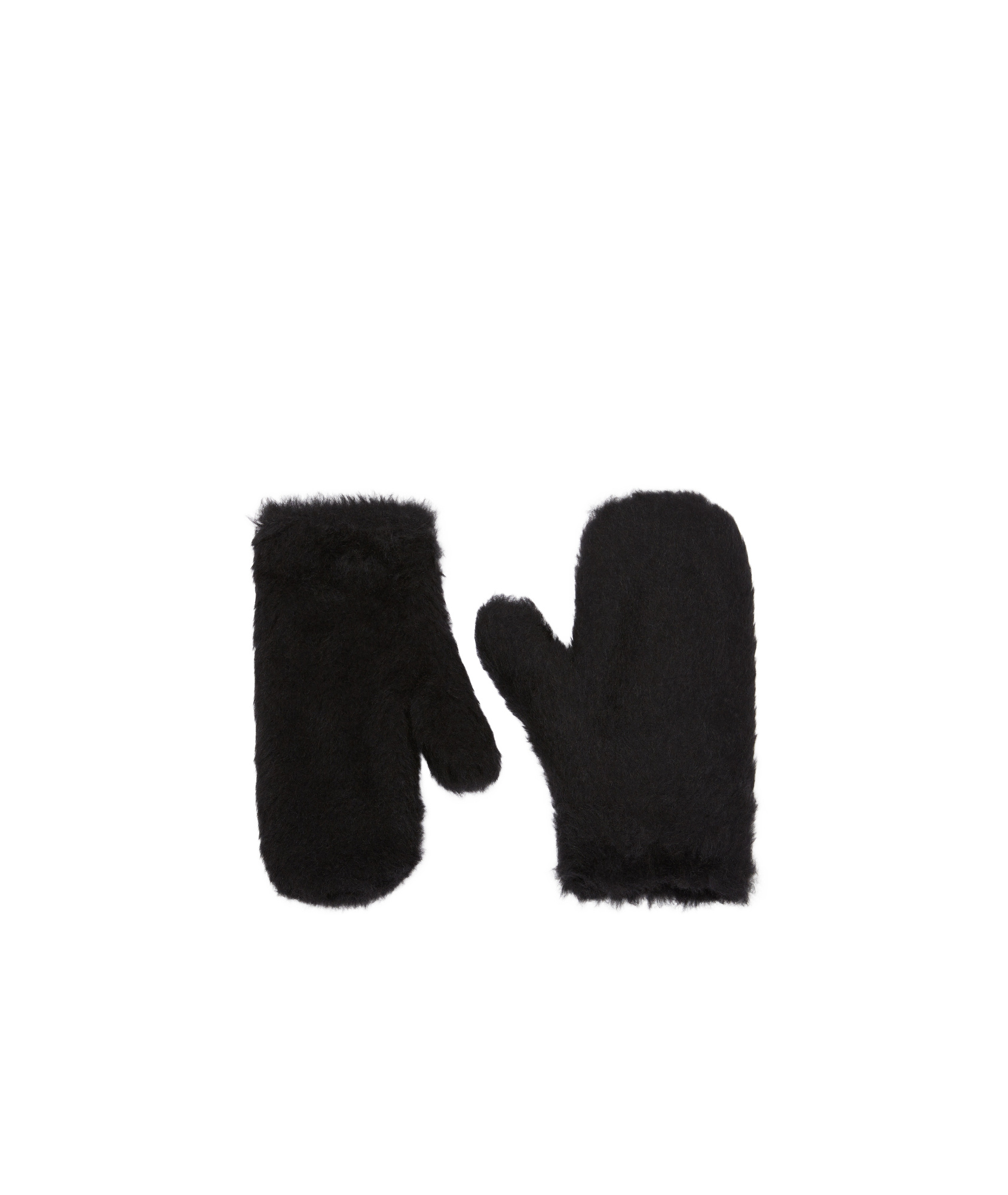 Max Mara Mittens In Alpaca And Wool Teddy Fabric
