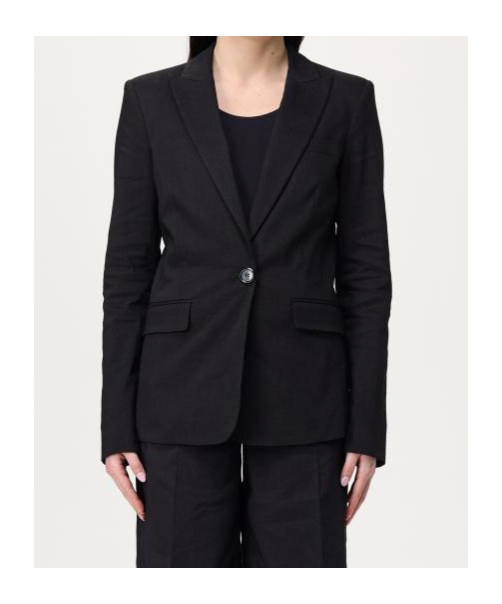 Pinko Single-breasted Tailored Blazer In Black