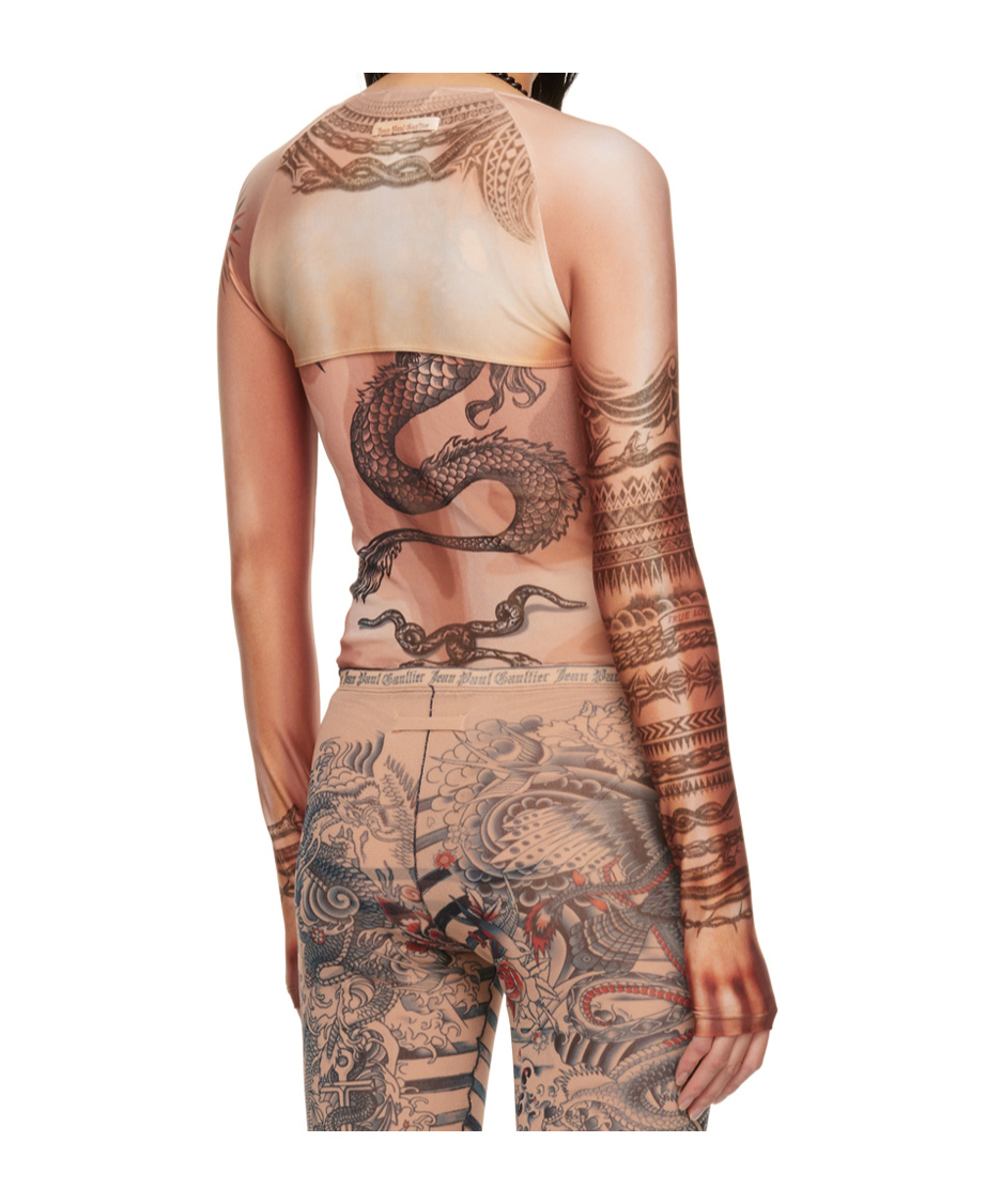 Jean Paul Gaultier Orange Graphic Cardigan