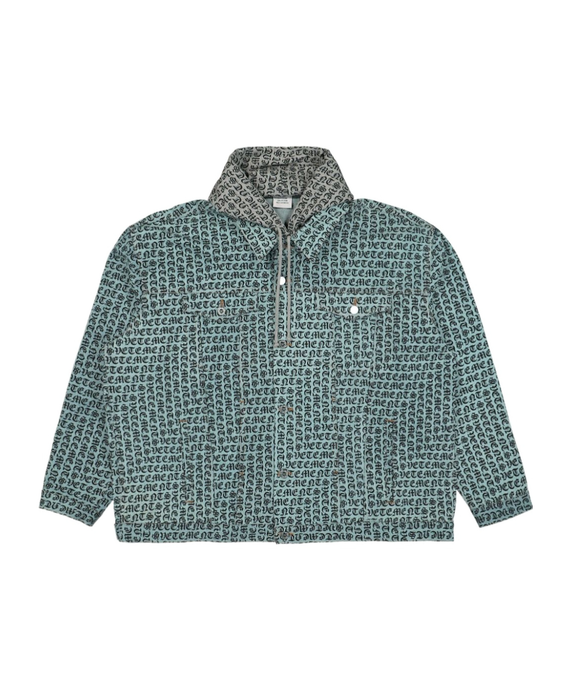 Vetements Monogram-print Jacket In Green