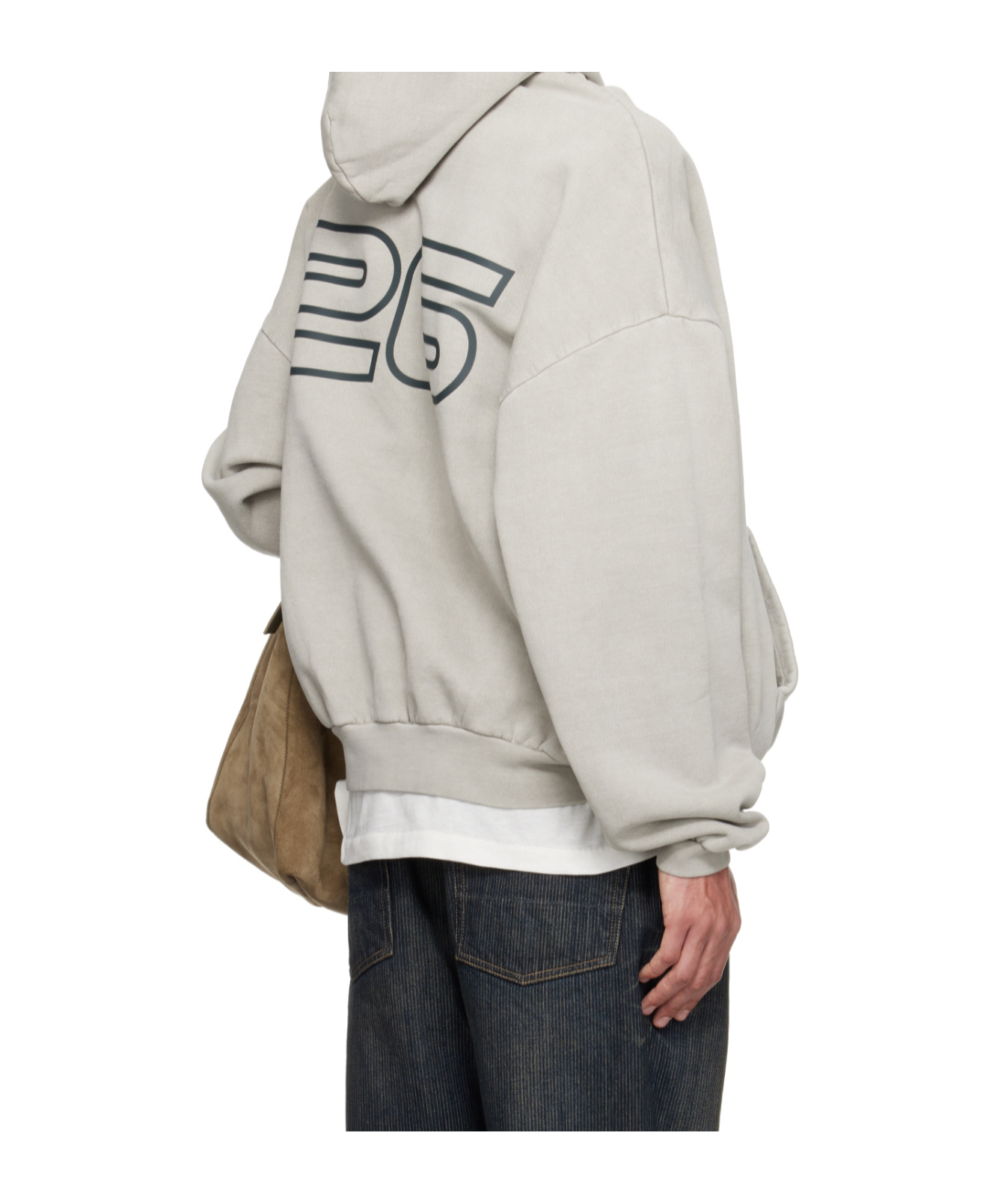 Essentials Heavyweight Cotton Fleece Hoodie In Gray