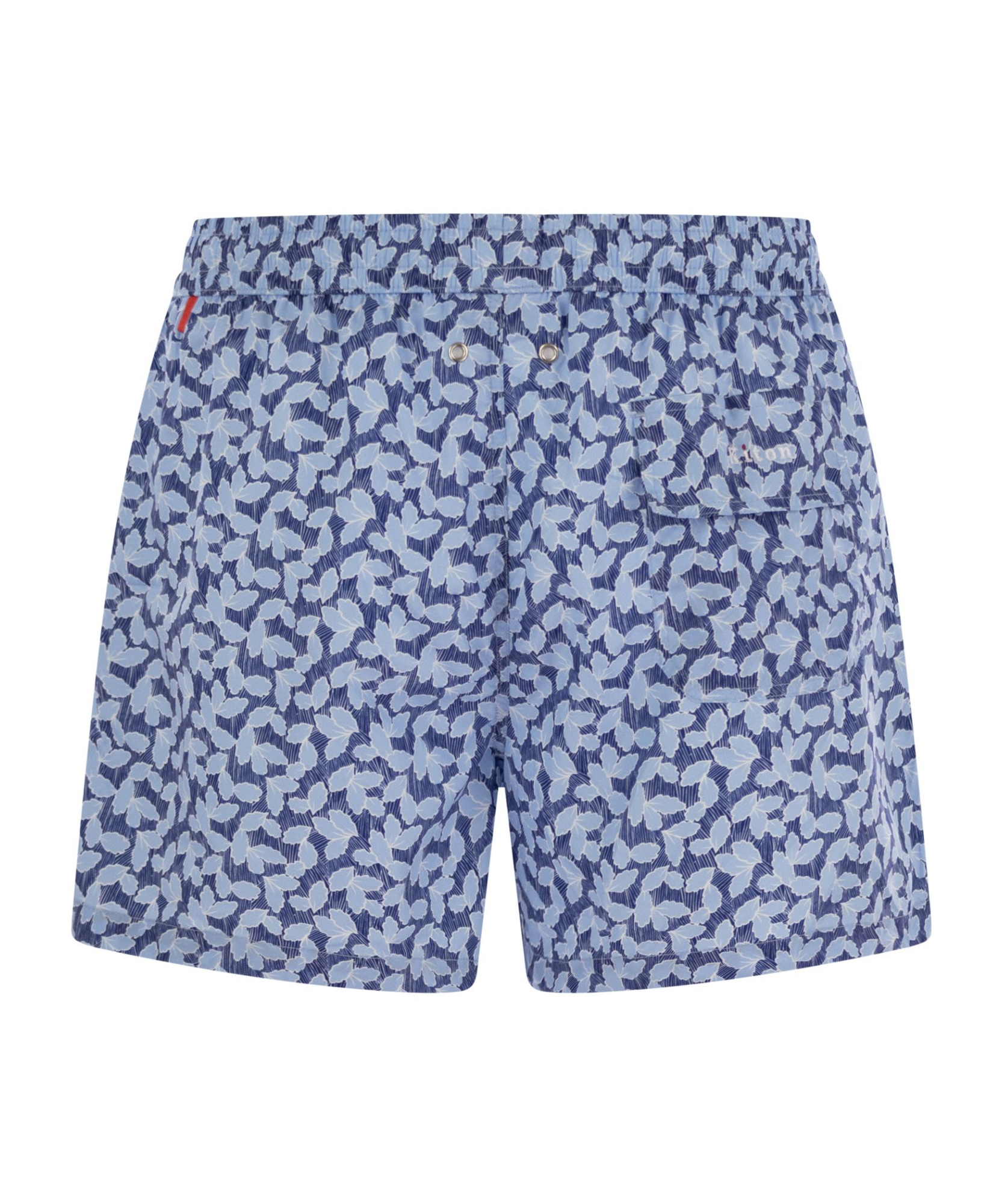 Shop Kiton Pattern Beach Swimming Shorts In Blue