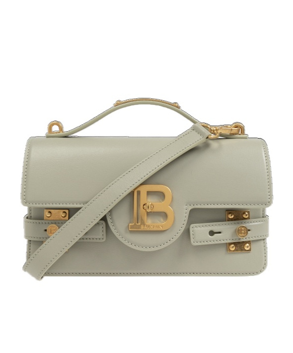 Balmain B-buzz Mini Shoulder Handbag In Nude