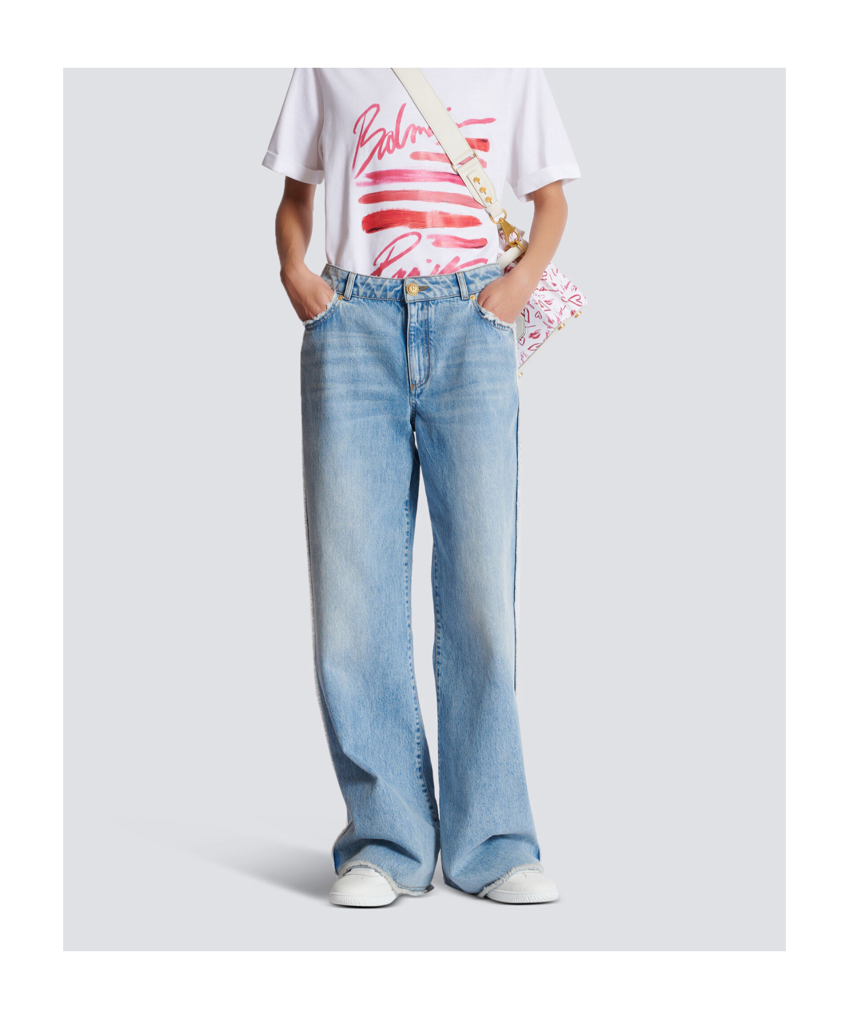 Balmain Straight Jeans In Blue