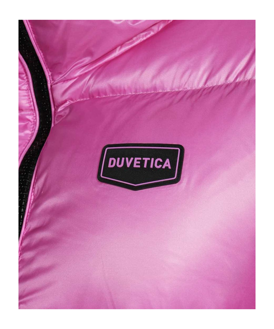 Duvetica Belted Hooded Long Down Jacket In Pink