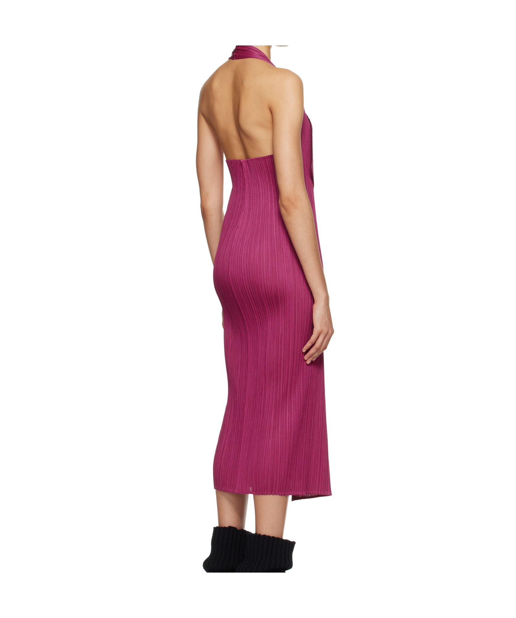 Shop Issey Miyake Monthly Colors: November Midi Dress In Red