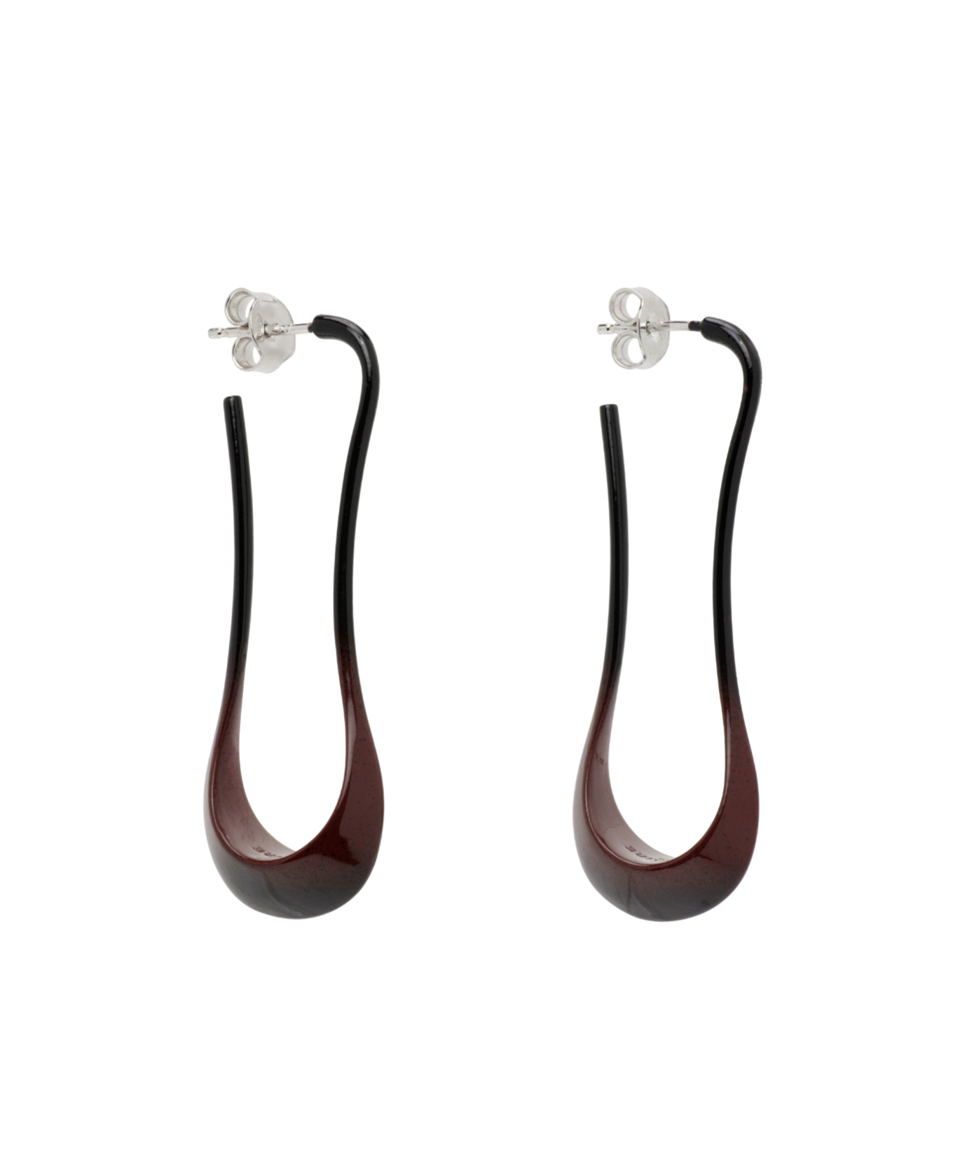 Lemaire Short Drop Earrings In Black