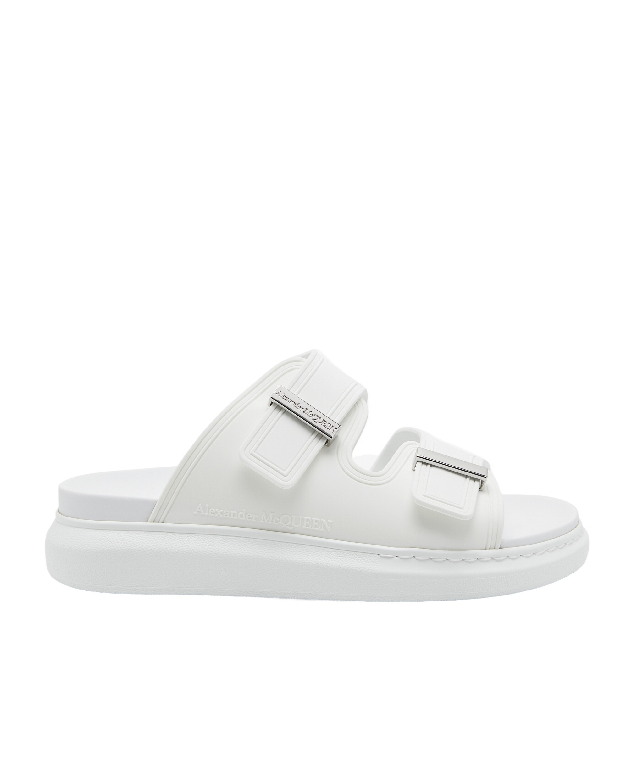 Alexander Mcqueen Oversized Hybrid Slide In Ivory