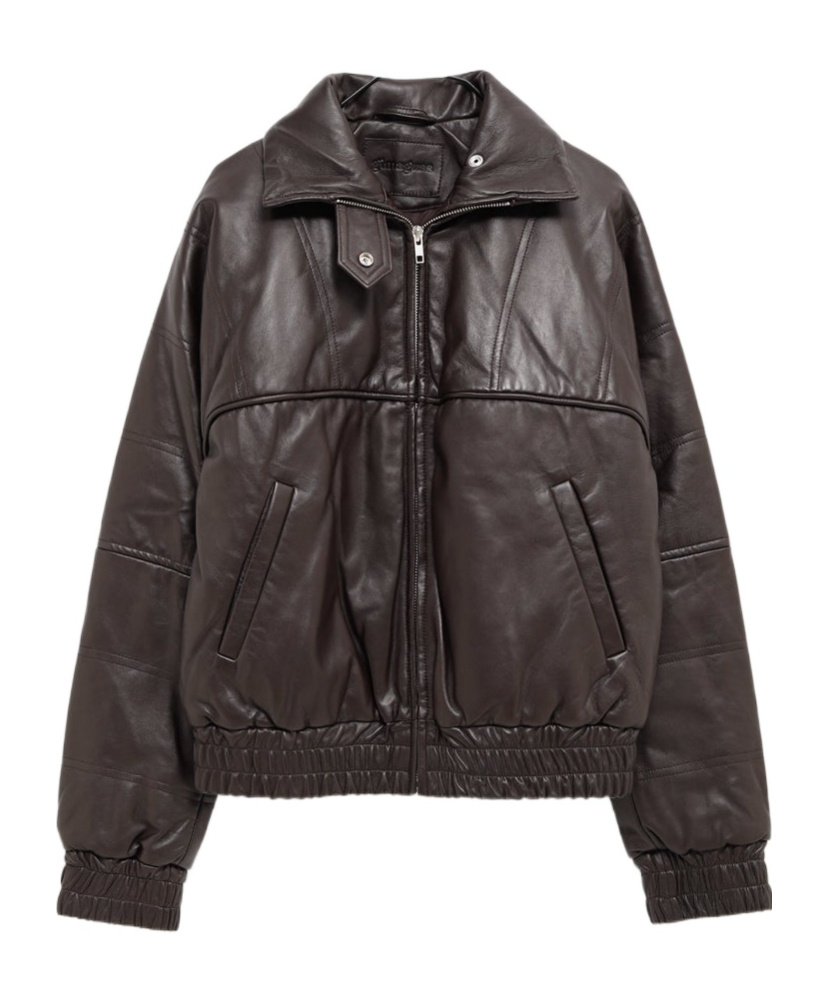 Gimaguas Brown Paula Leather Jacket In Brown