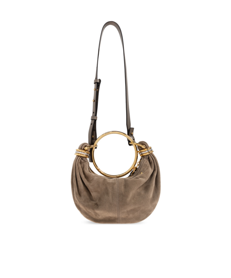 Chloé Bracelet Suede Tote Bag In Multi