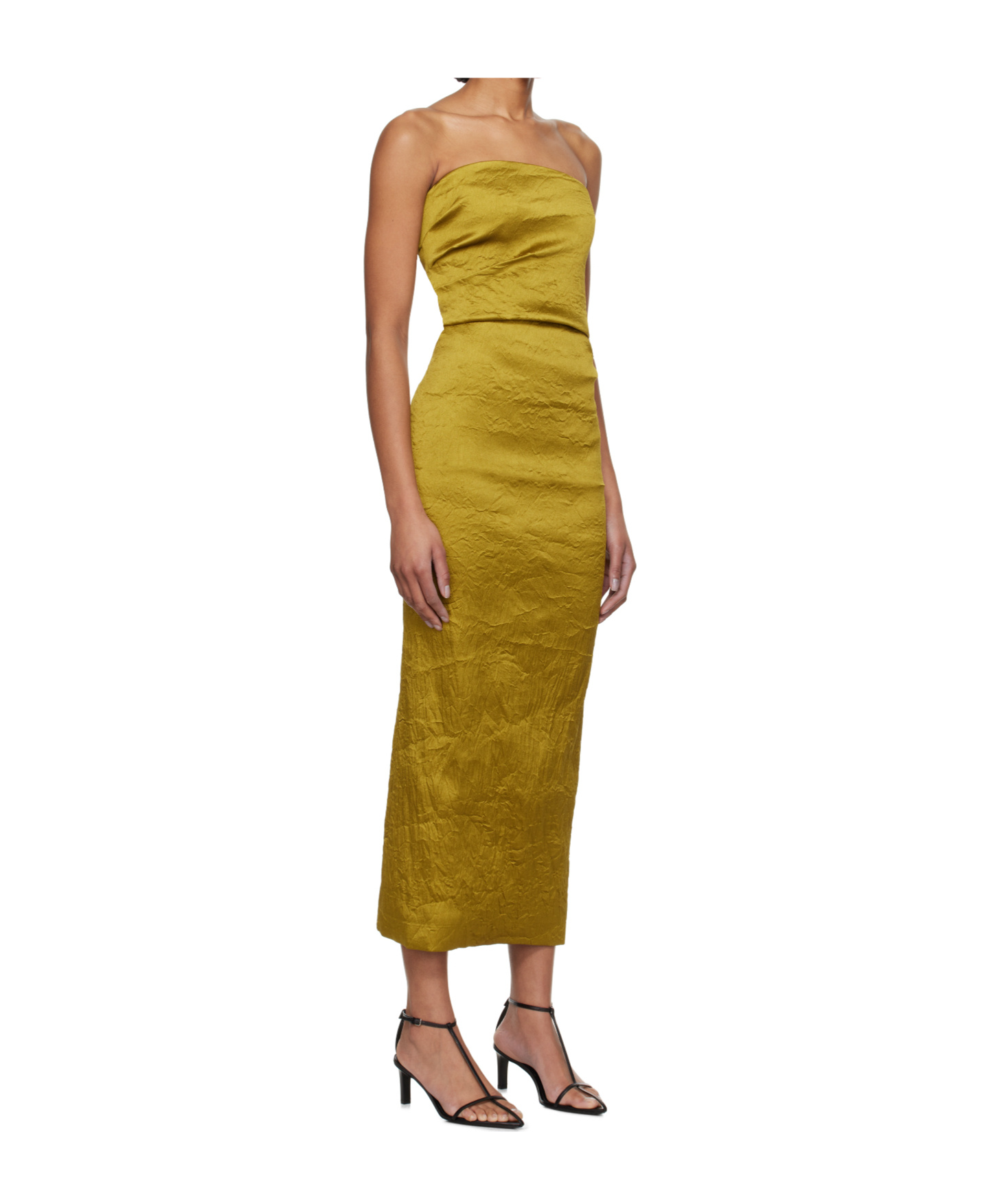 Tove Pleated Sleeveless Dress In Green