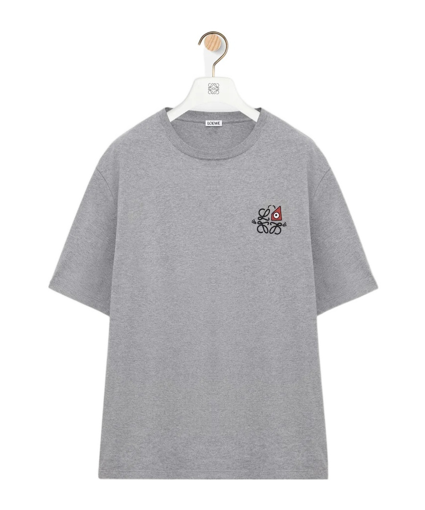 Loewe Loose Fit T-shirt In Gray