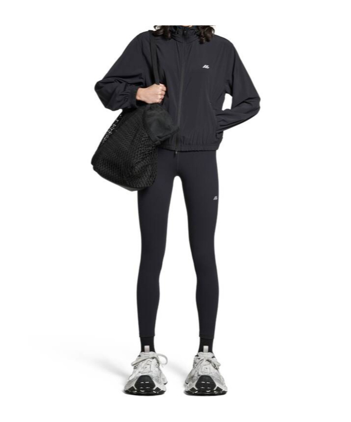 Balenciaga Beverly Hills Logo Hooded Sweatshirt In Black