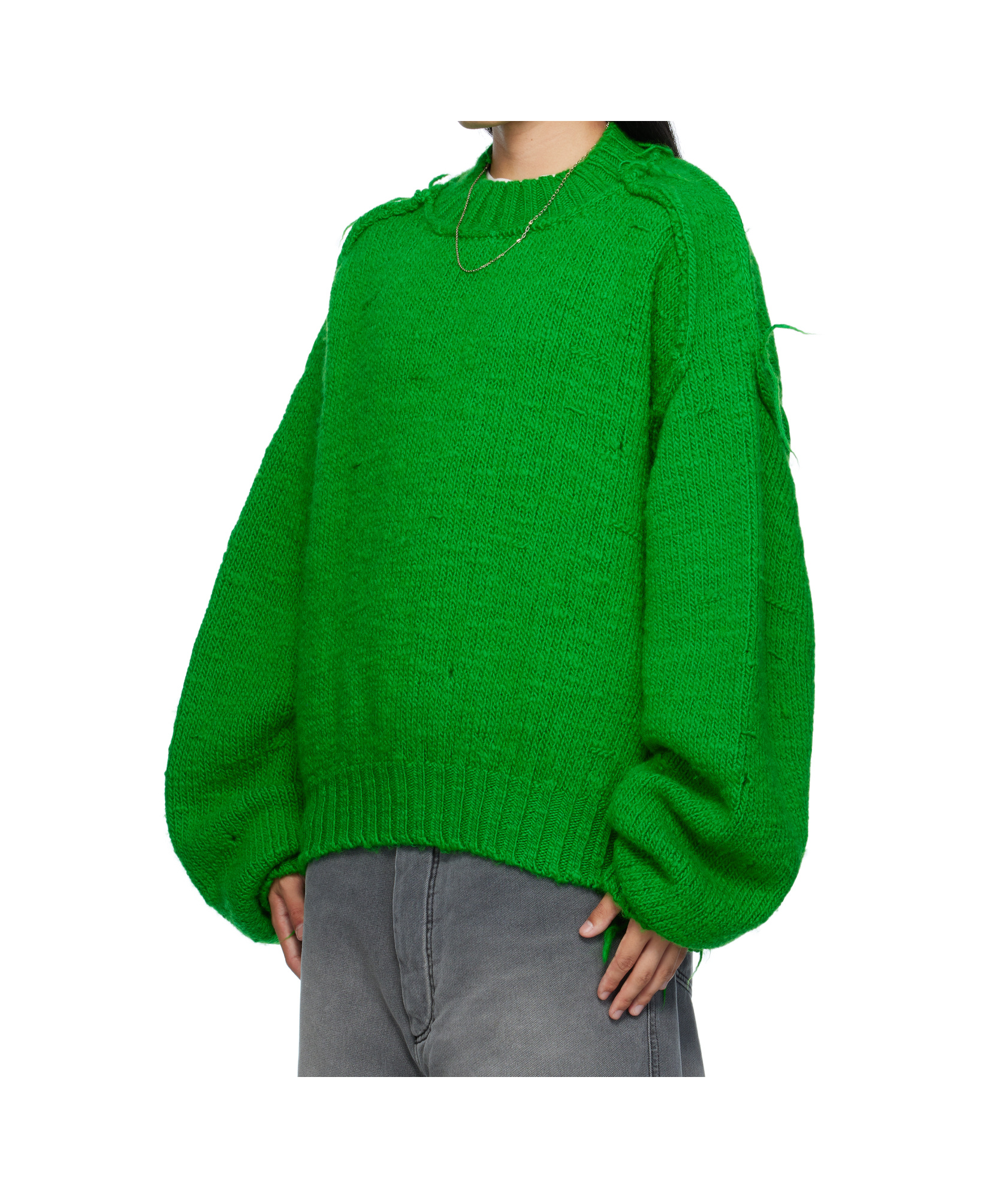 Lu'u Dan Kingpin Knit Sweater In Green
