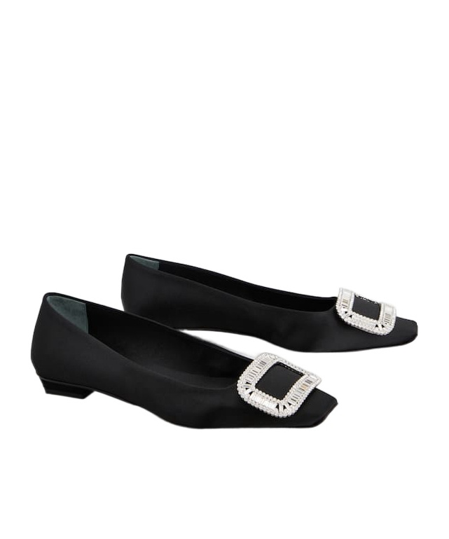 Roger Vivier Ballet Flats In Black