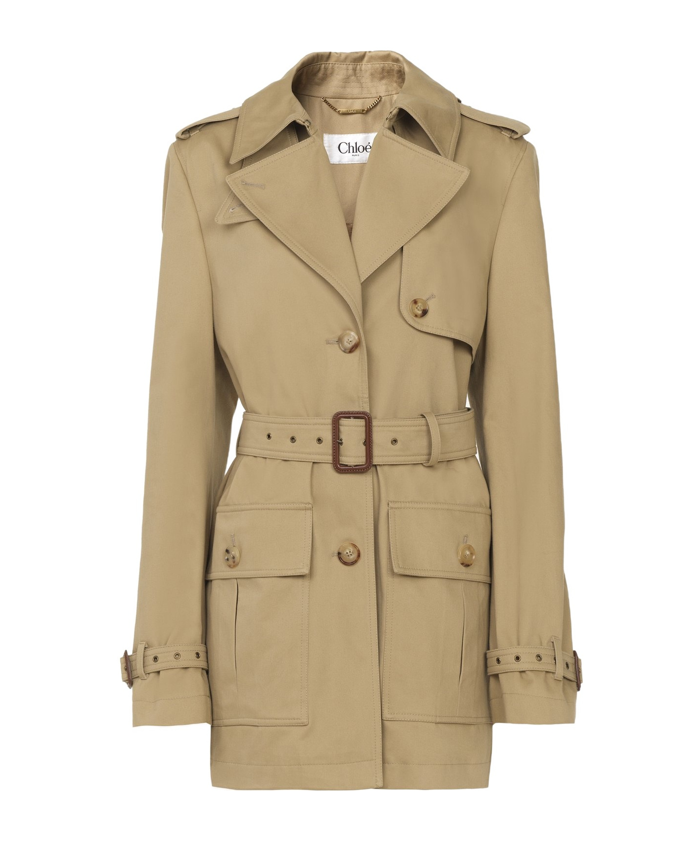 Chloé Chloe Women Short Trench In Nude