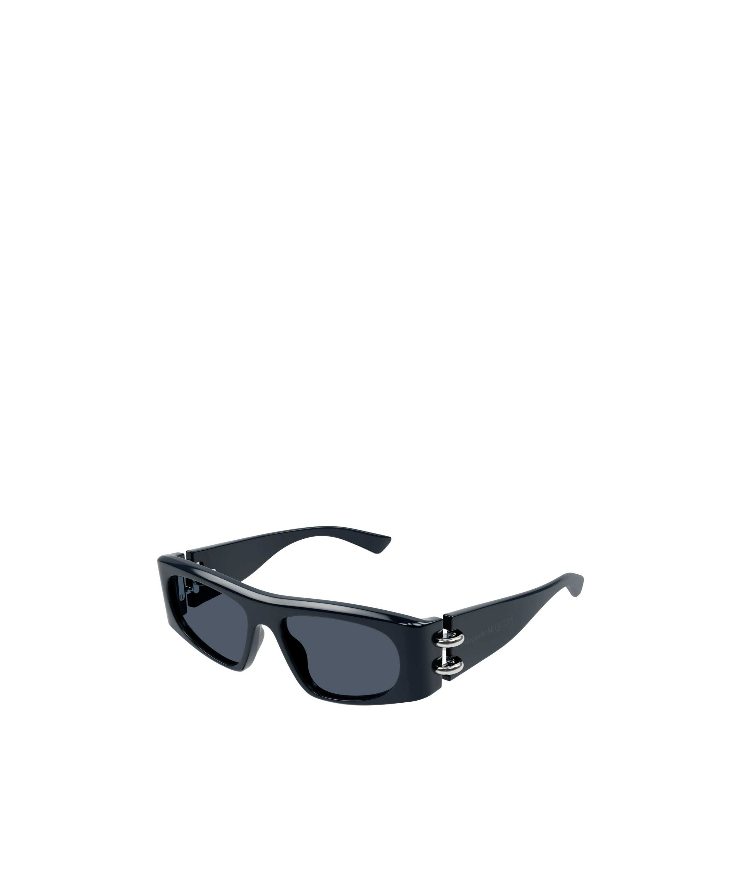 Alexander Mcqueen Eyewear Rectangular Frame Sunglasses In Blue