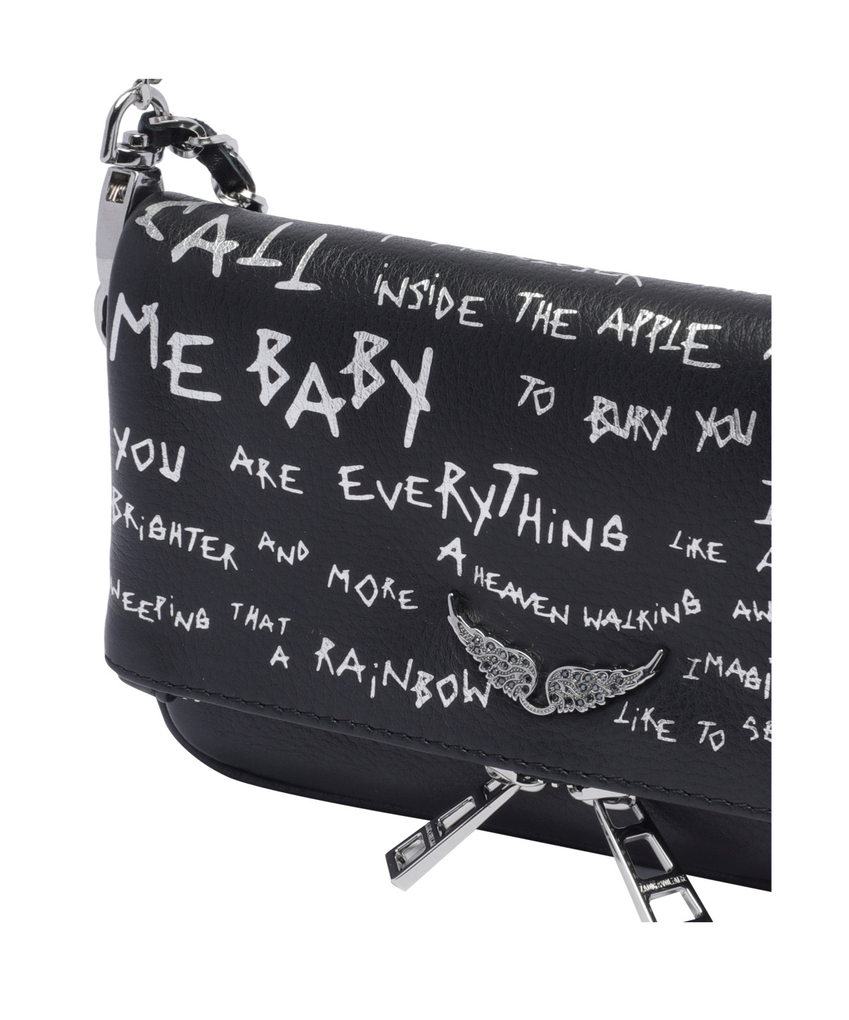 Shop Zadig & Voltaire Zadig Voltaire Rock Nano Clutch Bag In Black