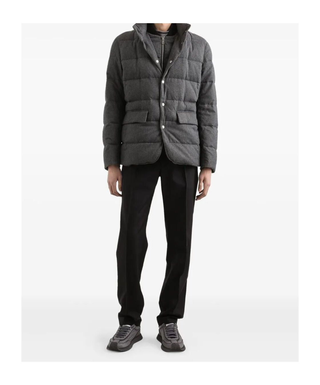Dolce & Gabbana Joggers In Herringbone Jersey In Black