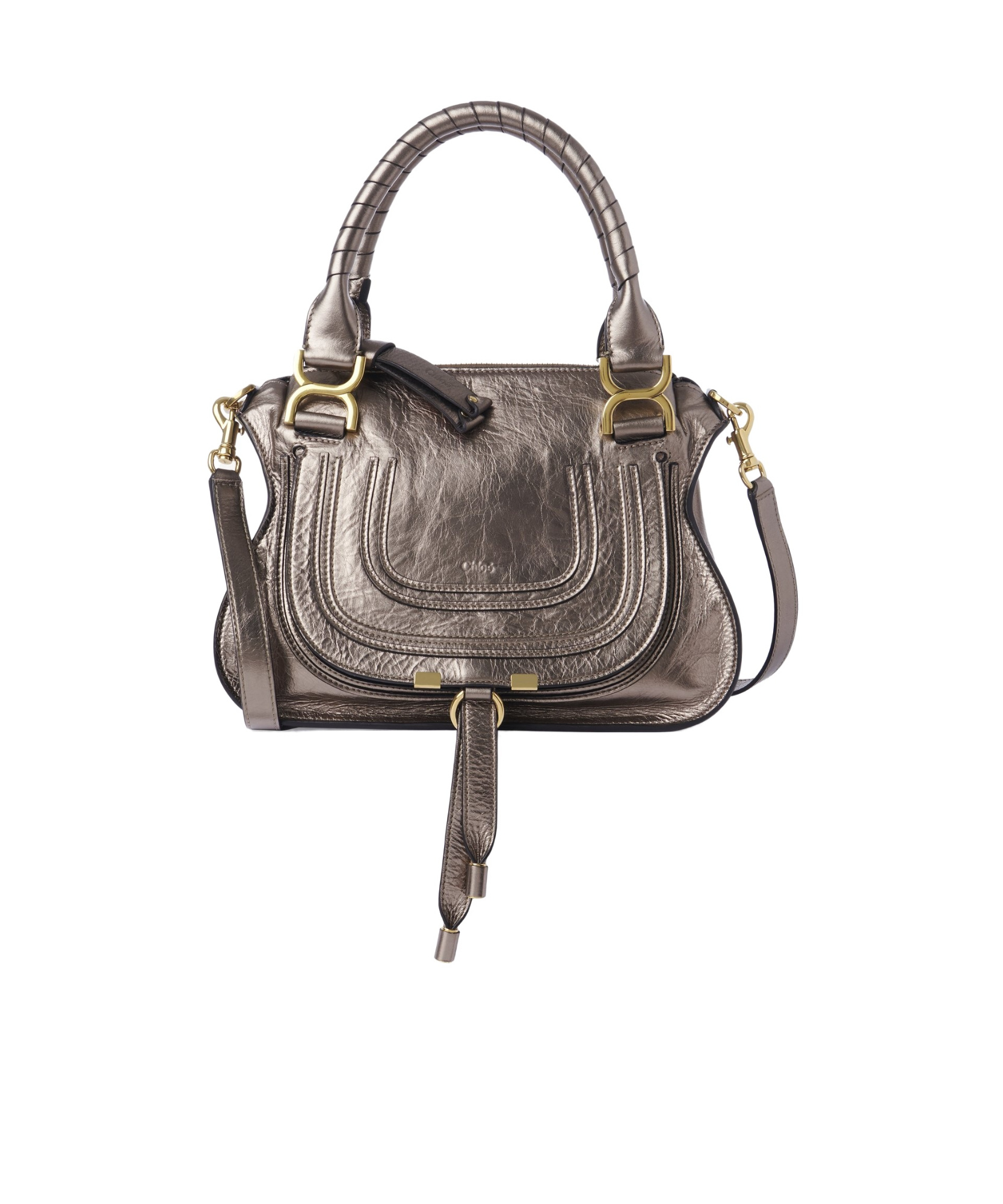 Chloé Small Marcie Metallized Tote Bag
