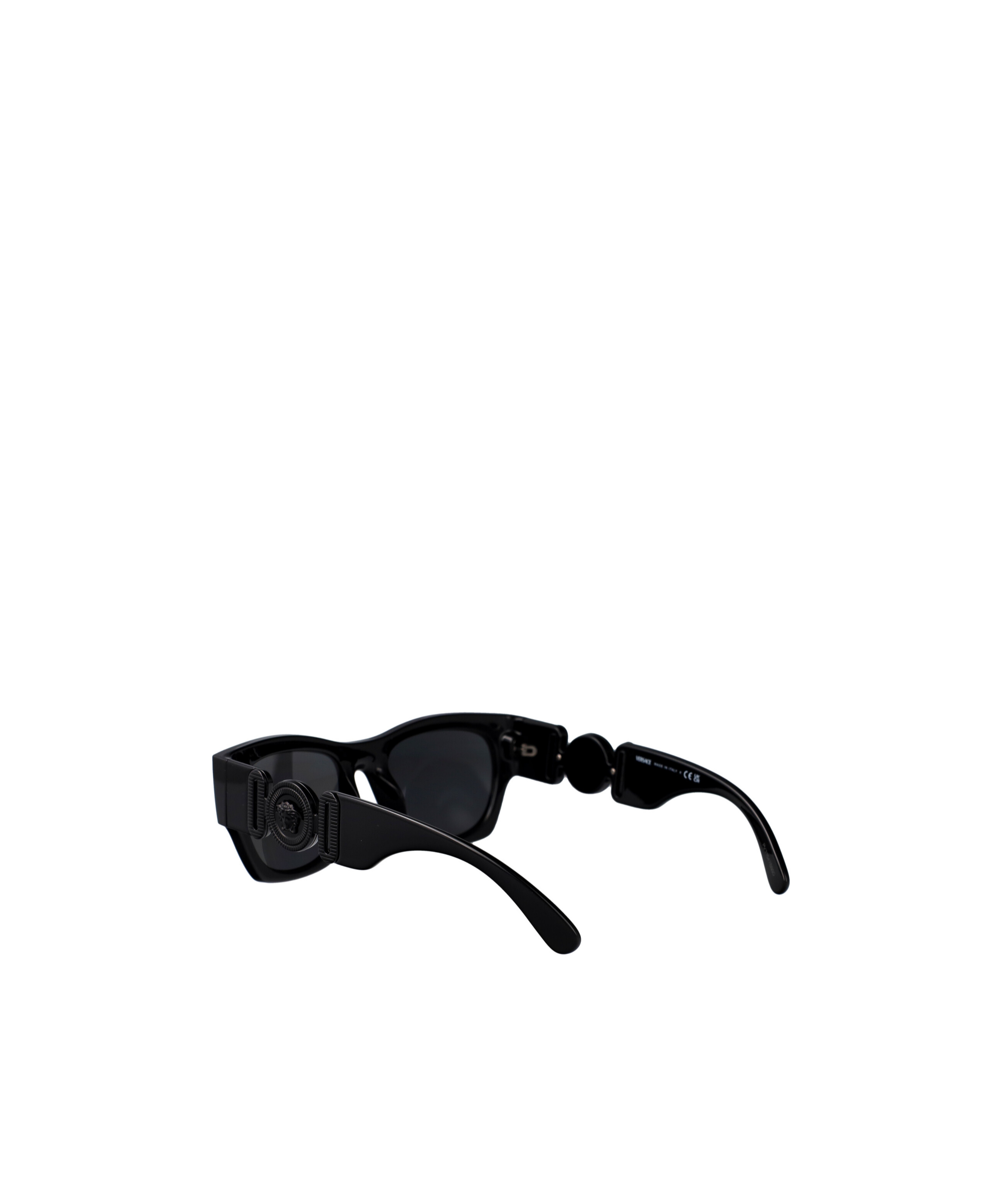 Versace Medusa Plaque Sunglasses In Black