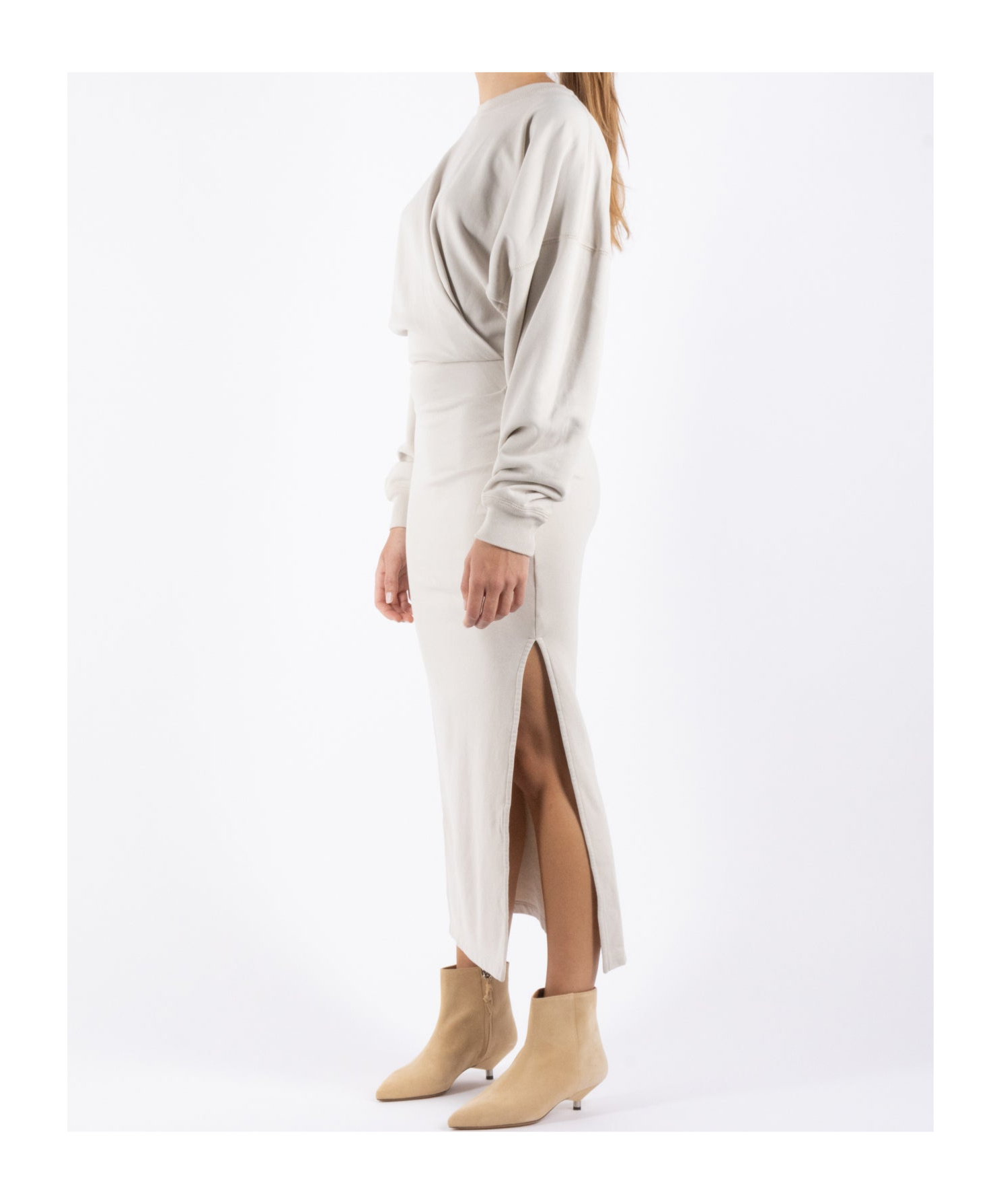 Isabel Marant Étoile Sandrina Wrap Midi Dress In White