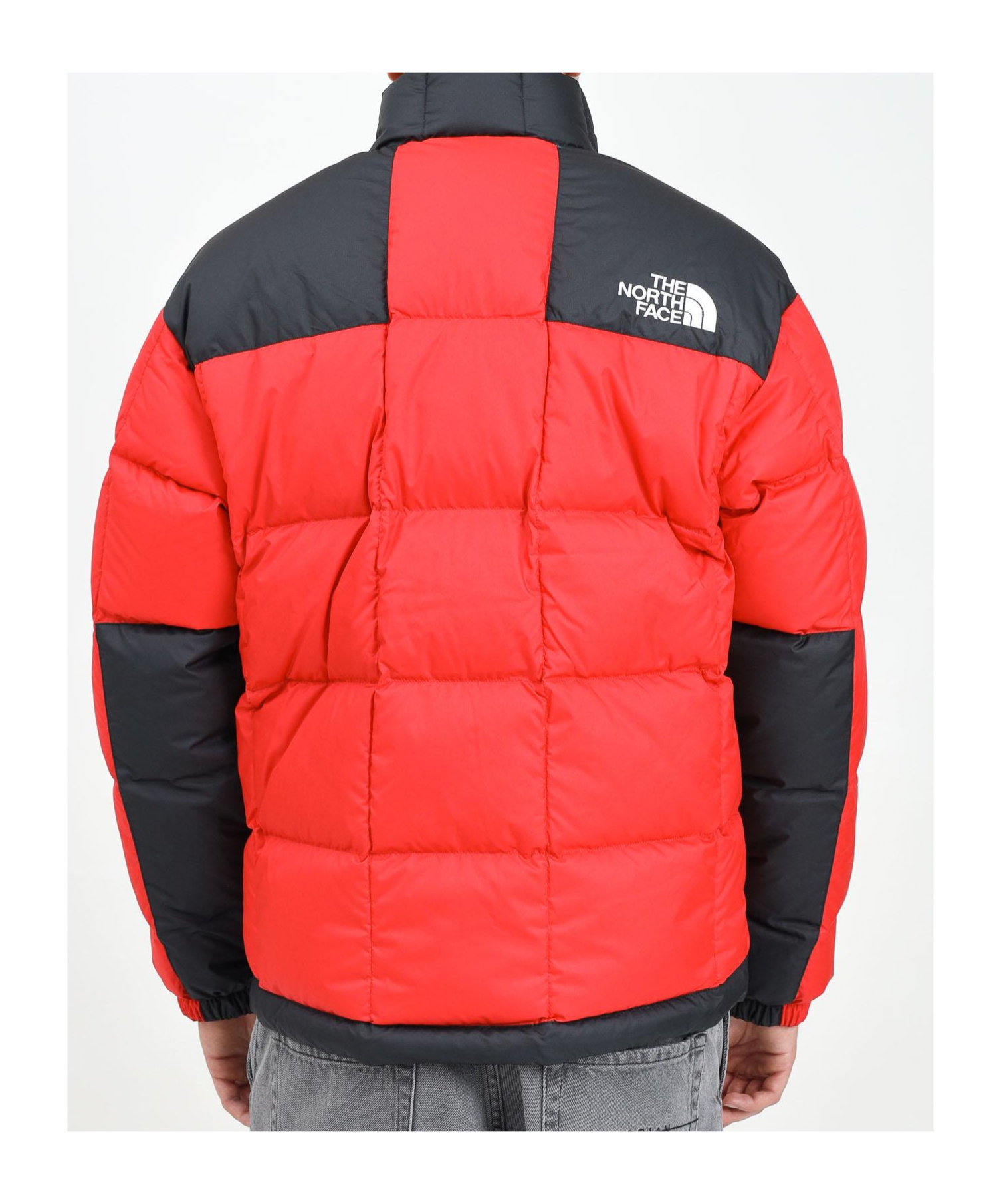 The North Face Long-sleeved Down Jacket In Orange