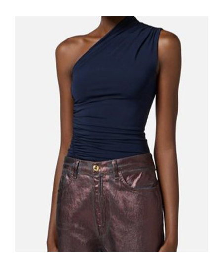 ELISABETTA FRANCHI ONE-SHOULDER TOP