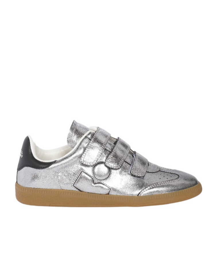 Isabel Marant Round-toe Low-top Casual Shoes In Silver