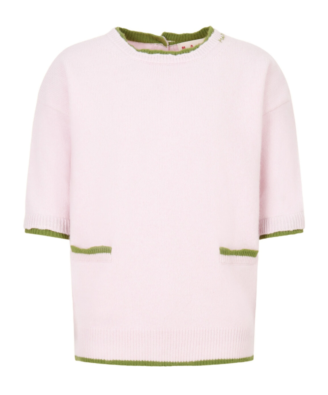 Marni Three-quarter Sleeves Sweater In Pink