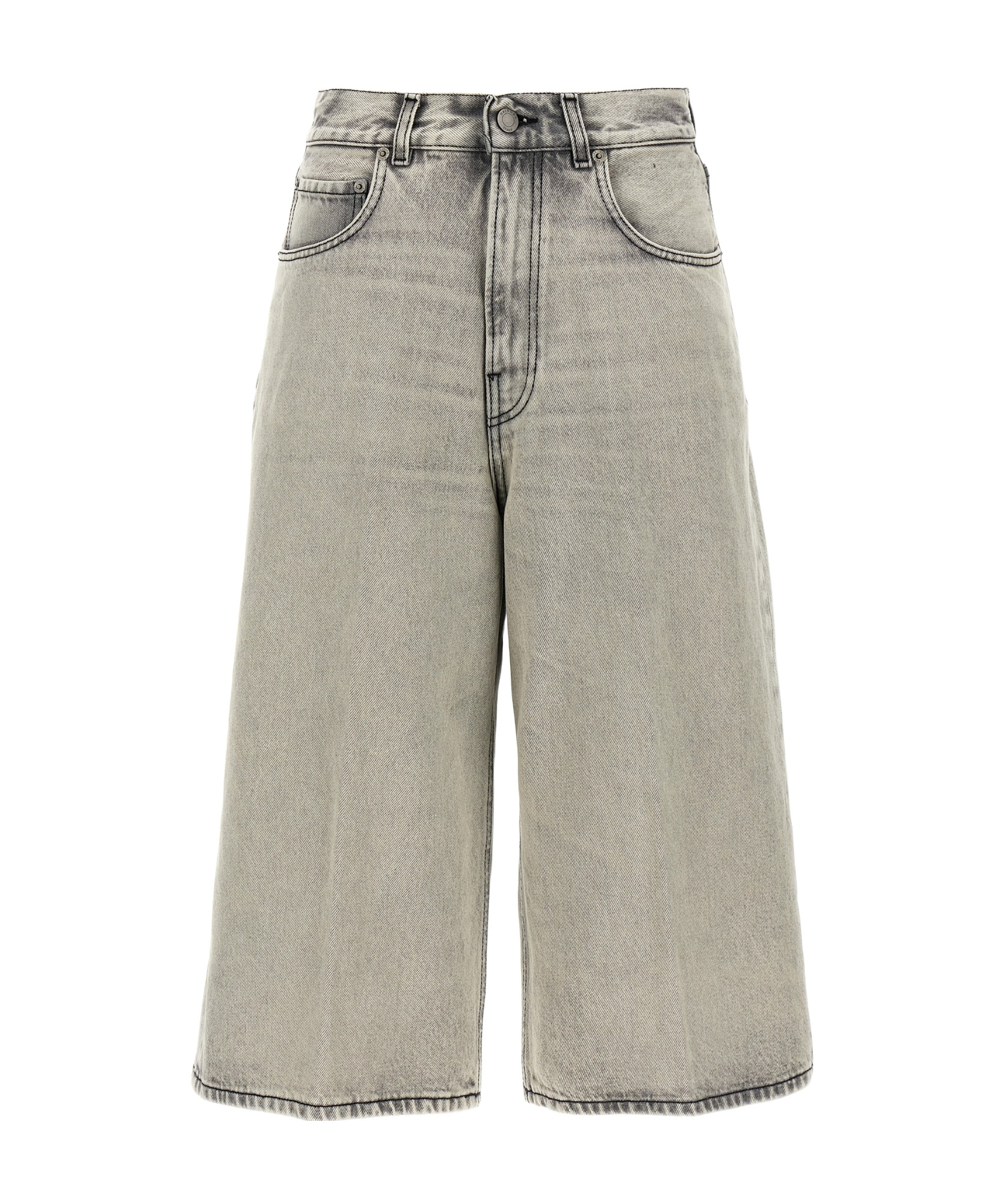 Haikure Belle Five-pocket Wide-leg Jeans In Gray