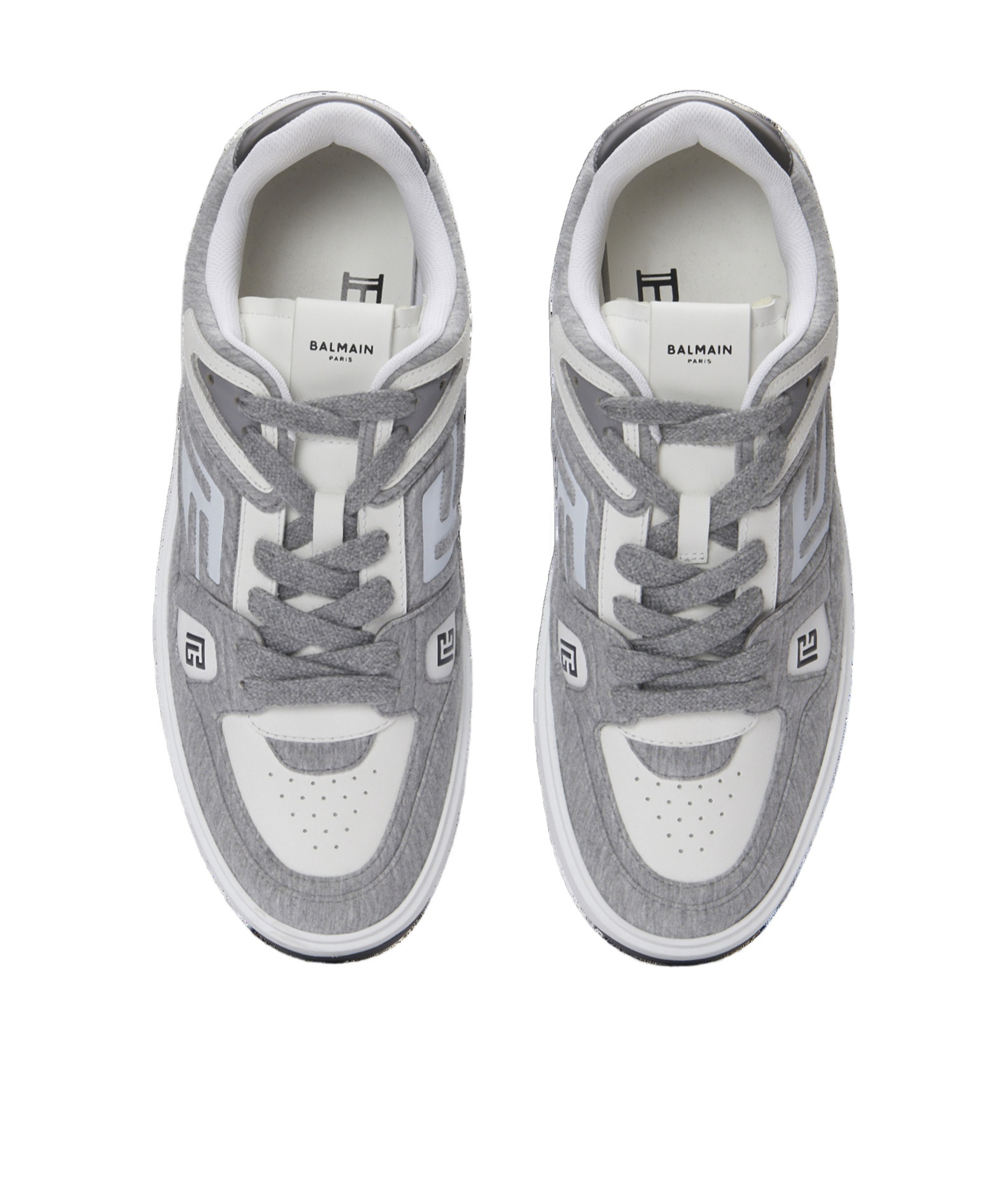 Balmain Round Head Low-cut Casual Shoes In White