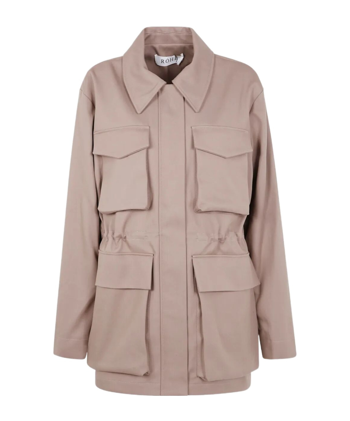 Rohe Field Jacket With Waist Adjuster In Brown