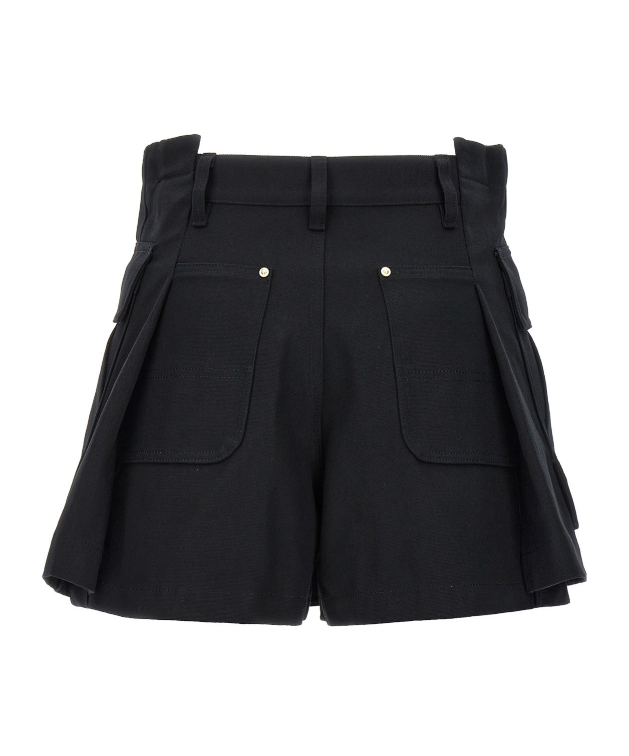 Sacai X Carhartt Work In Progress Logo Logo Shorts In Black