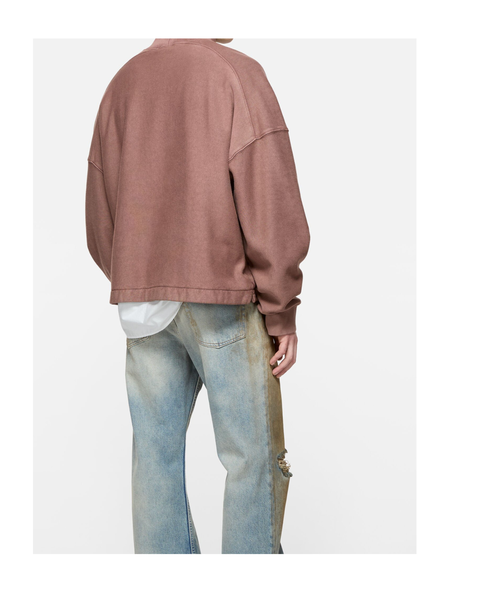 Acne Studios Logo Turtleneck Sweater In Brown