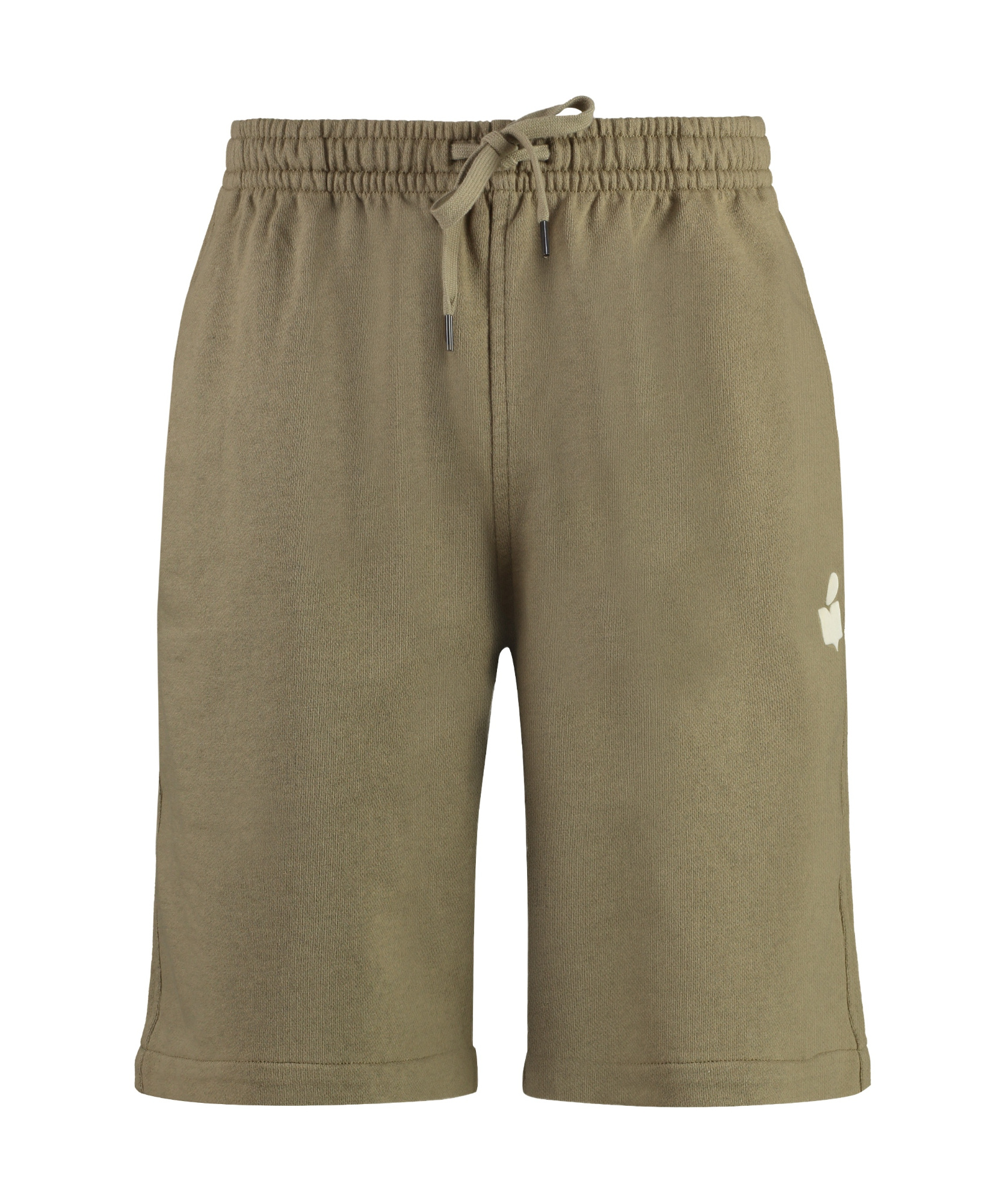 Isabel Marant Cotton Bermuda Shorts Elastic Waistband In Brown